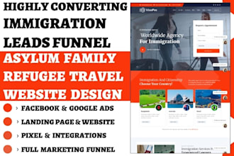 generate asylum leads immigration application family refugee visa travel website