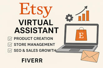 etsy virtual assistant product creation store management
