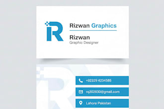 design modern and professional business card with free mockup
