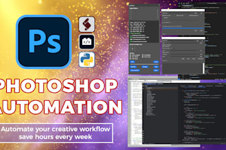 develop custom script extension plugin or uxp panel to automate adobe photoshop