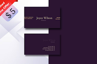 do a minimalist and professional business card