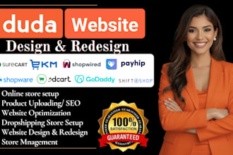 build responsive website using duda website builder landing page design redesign