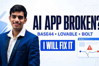 fix base44 lovable bolt or vibe coded web apps