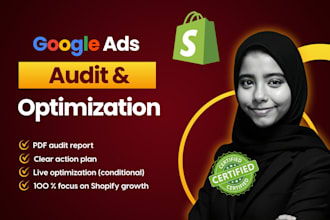 audit and optimize your google PPC ads for shopify ecommerce stores