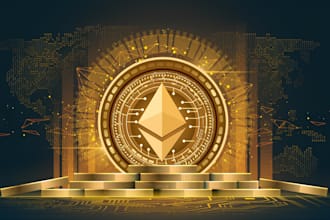 design modern crypto, meme, gold, cryptocurrency, bitcoin, token logo