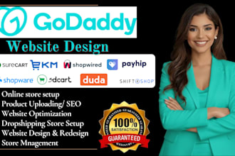build godaddy ecommerce website development godaddy website design redesign SEO