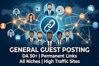 deliver a general guest post using white hat backlinks