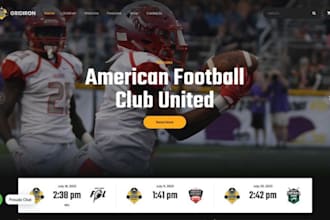 build squarespace sports academy website football basketball baseball website