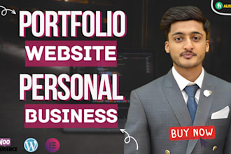 design clean responsive wordpress portofolio website in 8 hours