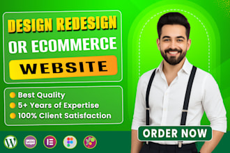 build and revamp a wordpress website or ecommerce website