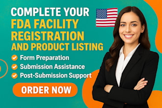 complete your fda facility registration and product listing