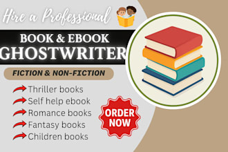 be your book and ebook ghostwriter, proofread, ebook writer, book writer for kdp