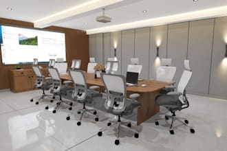 render corporate conference room,office workspace interior,boardroom design,hall