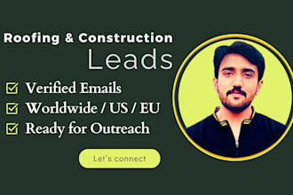 build a verified email list for construction and roofing businesses