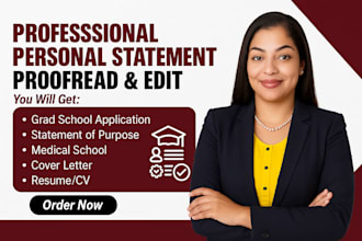 edit enhance your sop, personal statement, CV, lor for top universities medical
