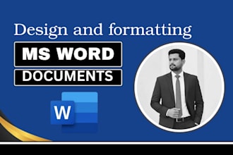 design, edit and format microsoft word document