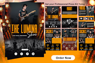 do electronic press kit, epk, media kit, one sheet, flyer