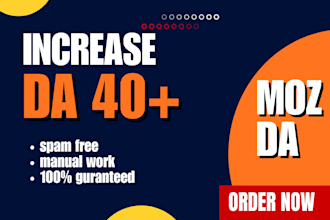 increase da domain authority moz da 40 plus