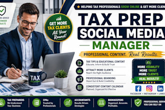 manage your income tax accounting business social media marketing