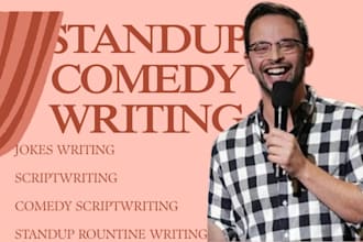 write hilarious comedy scripts, speeches, or custom jokes