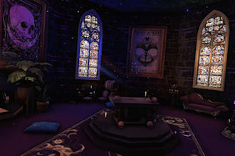 create custom 3d vrchat world, vrc world, vr world, interactive 3d environment