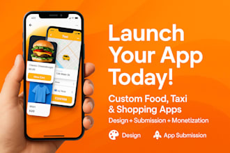 build online food ordering, online shopping, taxi app, food ordering app