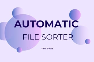 automatically organize and sort your messy files with python