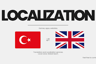 localize your game, app or web into turkish