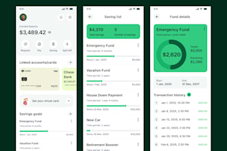 design a fintech and banking mobile app UI UX in figma