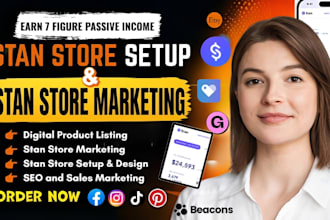 setup stan store, stan store design, stan store marketing, digital product