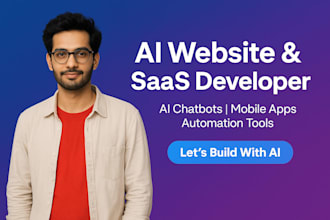 build ai website, ai saas software, ai chatbot, and full stack web or mobile app