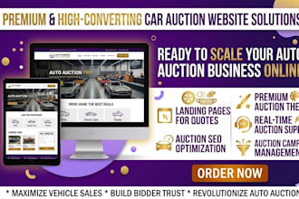 an auction website home auction multivendor  auction car auction website