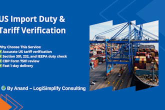 review US import tariff, section 301 and 232 duties on your shipment