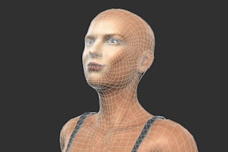 rig, animate 3d character,  iclone 8 characters, cc4,  uv mapping, retopology