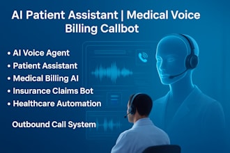 build outbound ai patient assistant, ai call bot medical voice billing agent