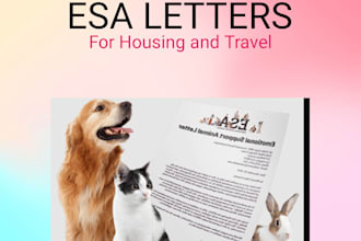 write legal esa letters