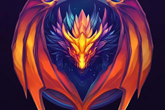create a fantasy game logo