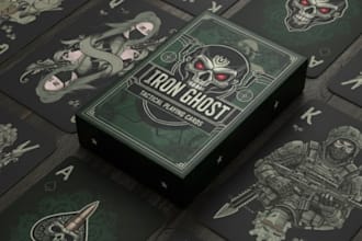 draw exclusive playing cards and poker cards