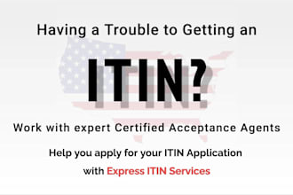 apply for itin individual taxpayer number as an irs caa