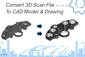 reverse engineering from 3d scanned model to stl