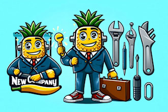 create custom mascot logo  design for any of your business