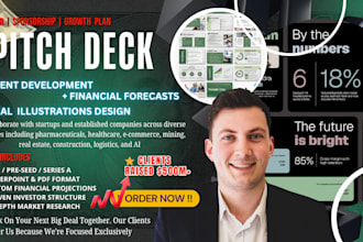 make a modern investor pitch deck PPT presentation, sponsorship deck