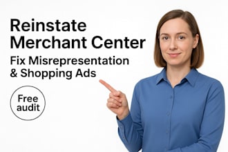 reinstate google merchant center fix misrepresentation  shopping ads