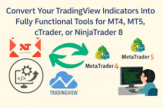 code and convert tradingview indicator into mt4 mt5 ctrader ninjatrader 8