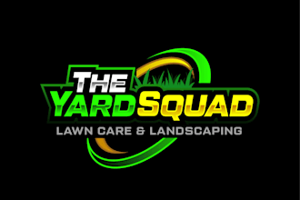 make modern landscape, trimming, agriculture and lawn care logo design