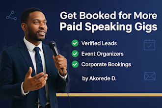 generate targeted public speaking leads and event bookings for you