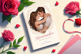 design erotica romance book cover or ebook cover
