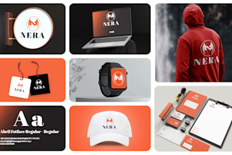 create a premium business logo and complete branding kit with brand identity