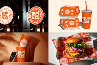 do food logo,café, restaurant branding kit,brand identity,food product packaging