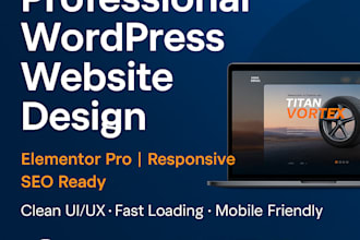 design a professional wordpress website for your business or brand
